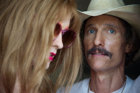 Matthew McConaughey (right) in Dallas Buyers Club.