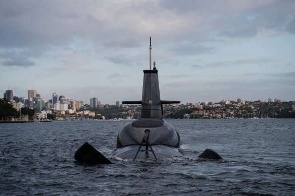 Australia’s current Collins-class submarines have to regularly rise to the surface to “snort” to operate. 