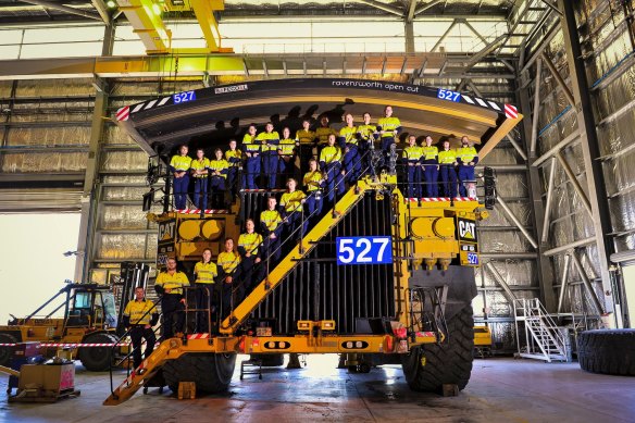 Glencore miners at one of the firm's Upper Hunter mines.