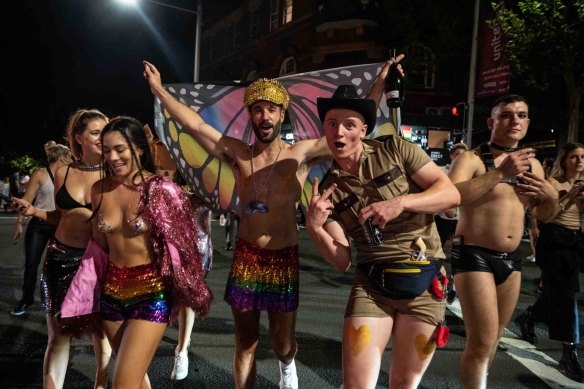 A NSW Police spokeswoman said the police supported an individual’s self-expression, but “the public display of any offensive material or a person’s genitals may constitute an offence”.