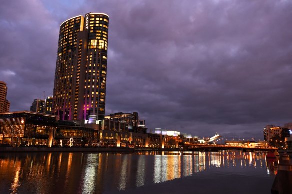 Crown Resorts' casino in Melbourne's Southbank.