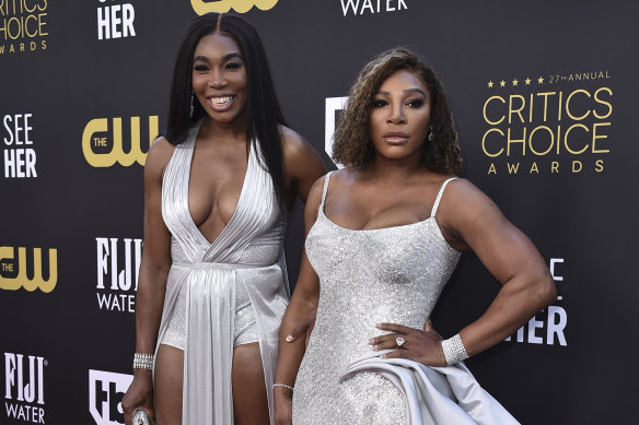 Venus and Serena Williams at the Critics Choice Awards this week.