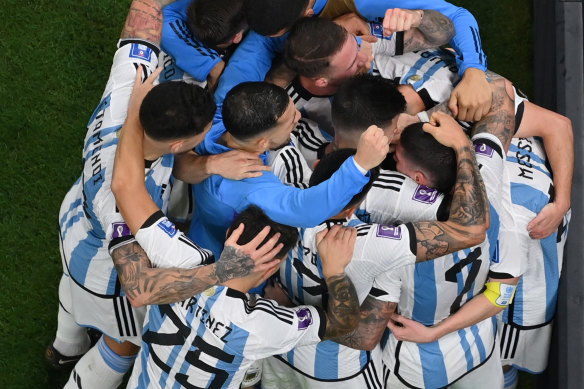 Argentina booked their place in the final with a 3-0 win over Croatia.