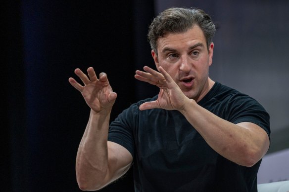 Airbnb co-founder and chief executive Brian Chesky saw his net worth shrink.