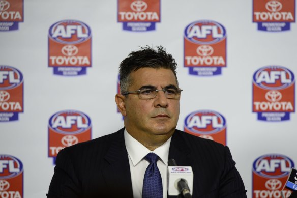 Former AFL CEO Andrew Demetriou.