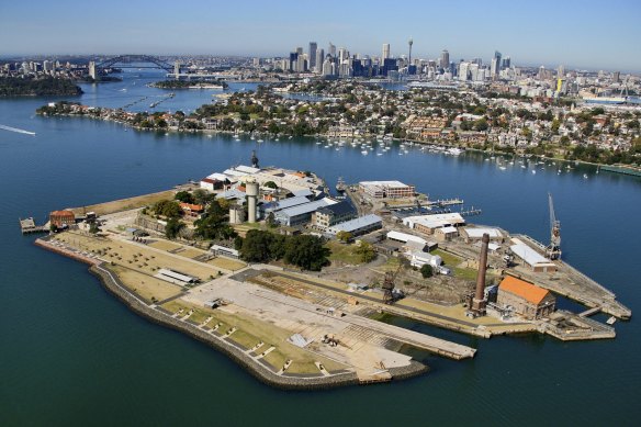 Cockatoo Island was the city’s most important naval dockyard.
