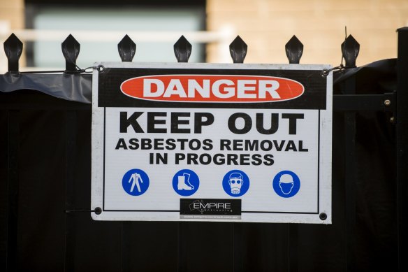 Education officials faced a grilling about asbestos removal at Sunnybank State High School during budget estimates.