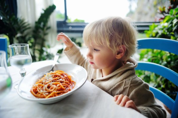 Many readers have complained about not being able to order smaller portions off the child’s menu.  