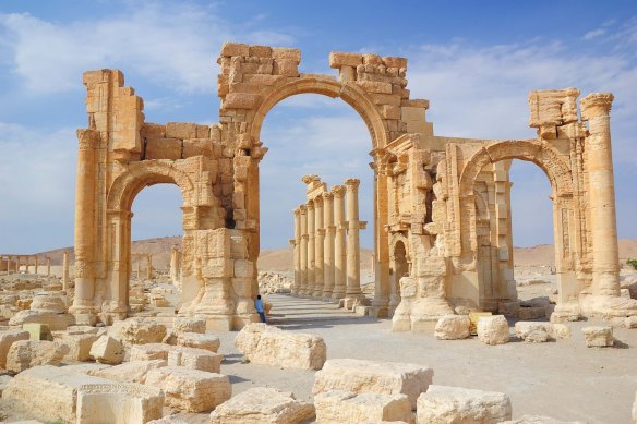 The Arch in Palmyra, which was destroyed by ISIS.