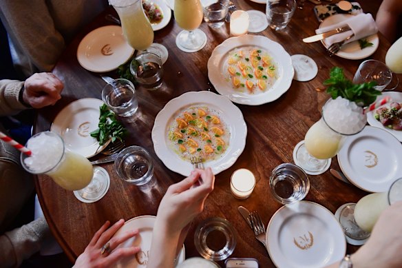 Crudo at Maison Premiere in Williamsburg.