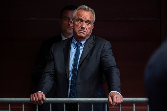 Robert F. Kennedy in California last month.