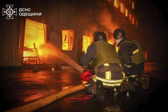 It was the third Russian attack on Odesa, Ukraine, this week.
