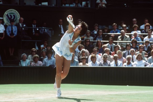 Yes to the dress … Billie Jean King.