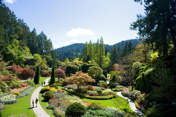 The transformation into the family-run Butchart Gardens in Canada started in 1904 as limestone stocks were exhausted.