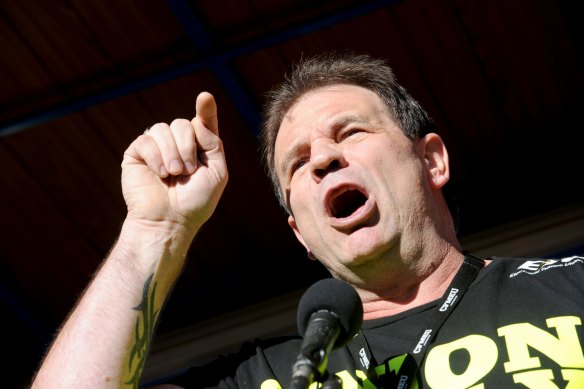 CFMEU state construction union secretary John Setka.