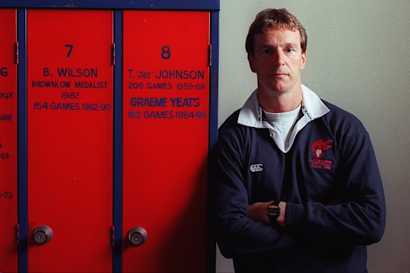 Neale Daniher the Melbourne coach in 1997.