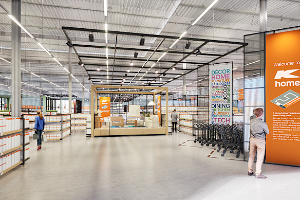 Kmart is taking on IKEA with a new furniture showroom concept.