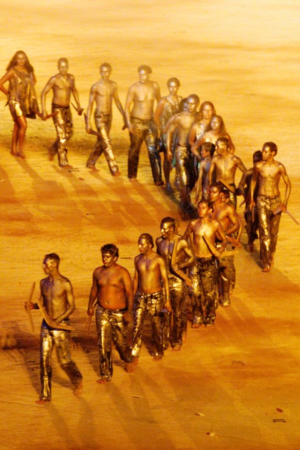 Indigenous performers at the Opening Ceremony in Sydney in 2000.