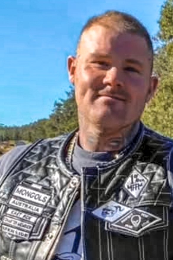 Timothy Fletcher in his Mongols jacket.