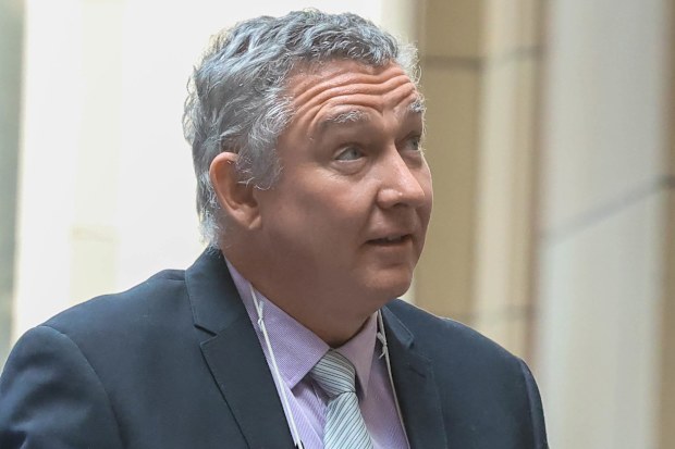 Greg Lynn leaving the Supreme Court (court of appeals) after applying for bail.26th of February 2026, The Age news Picture by JOE ARMAO
