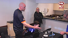 Crows list boss Jarryd Roughead was snubbed of a handshake by his North Melbourne opposite number Brady Rawlings.