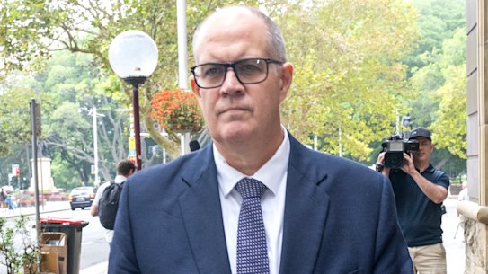 ABC managing director David Anderson leaves Federal Court on Wednesday.