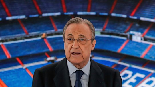 Real Madrid president Florentino Perez says the Super League is not dead yet.