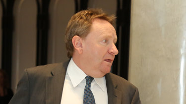 Crown's Australian resorts CEO Barry Felstead, pictured at the Crown AGM in 2016. 