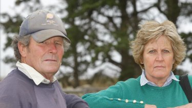 Gus and Ann Gardner on their property in 2012.