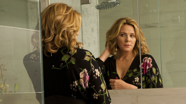 Kim Cattrall plays Davina Jackson, a woman in her 50s dealing with the ageing process, in Sensitive Skin. 