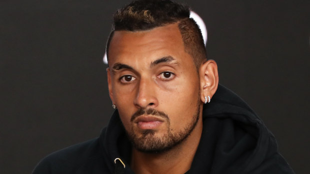 On the outer: Nick Kyrgios' falling ranking and his social media posts have done him no favours.
