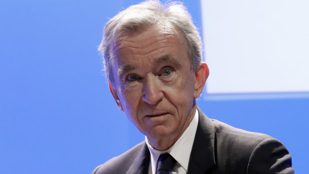 Not far behind: LVMH CEO Bernard Arnault.