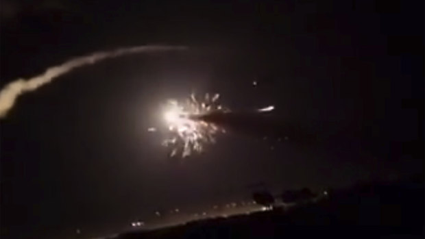 Missiles over Damascus on Christmas day.
