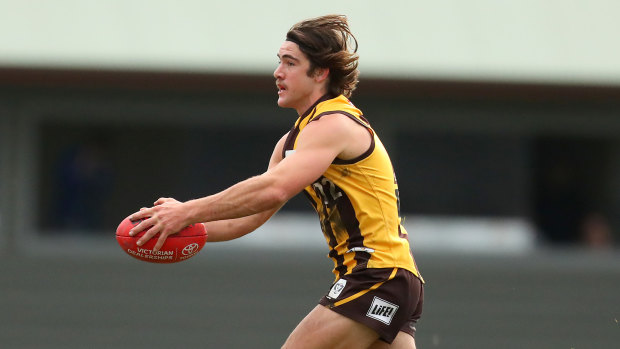 Box Hill’s Jai Newcombe is strongly-linked to Hawthorn as a mid-season draft selection.