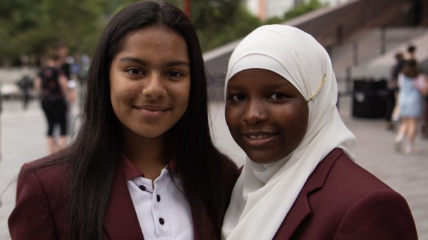 Mariama Bah and Zeenat Razak, both 13, are in year 7 at Chester Hill High School.