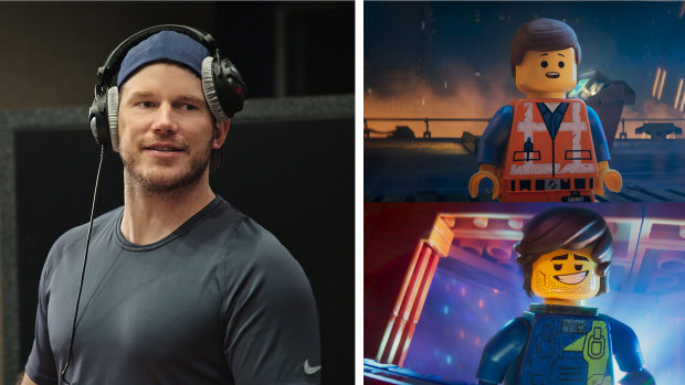 Chris Pratt records the voices for  Emmet Brickowski and new character Rex Dangervest in The Lego Movie 2: The Second Part. 