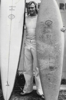 Ian Cairns, pictured in 1976, was one of the greatest surfers of the era.
