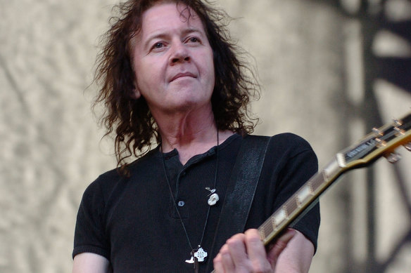 Chris Bailey with his band The Saints performs at the Homebake Music Festival at Sydney’s The Domain in 2005.