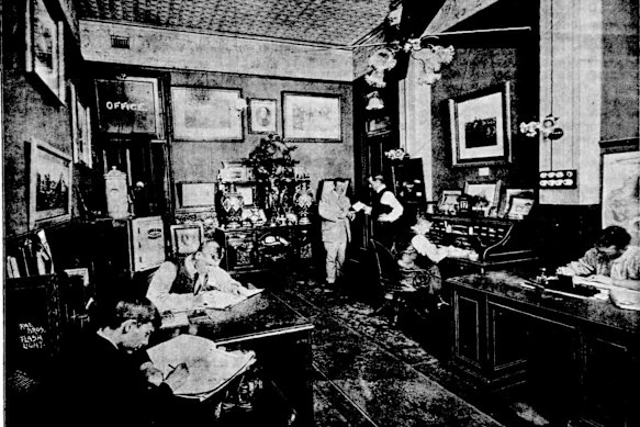Former resident Bert Gutmann pictured here at the Water & Gutmann in 1906.