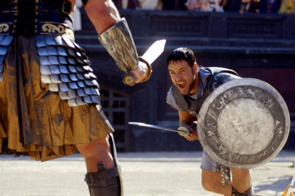 Thinking about ancient Rome? You’re not alone. A scene from The Gladiator, staring Russell Crowe.