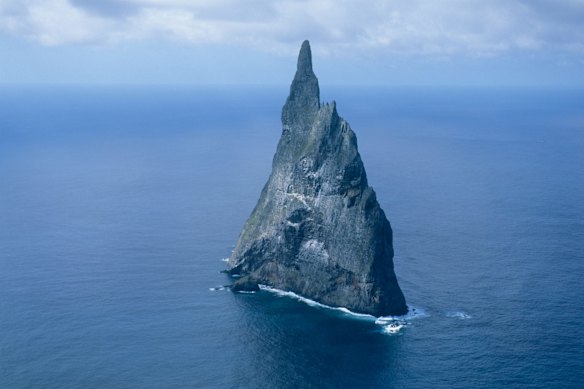 Ball’s Pyramid, off Lord Howe Island, is the world’s tallest sea stack.