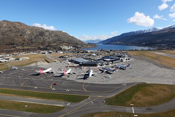 The Virgin passengers were stranded at Queenstown Airport.