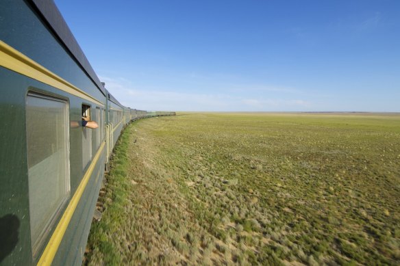 The Trans-Mongolian railway was completed in 1956 but has been suspended due to conflict in Russia.