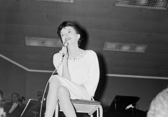 Judy Garland performing in Melbourne in 1964. In her self-destructiveness she would turn her fury on herself.