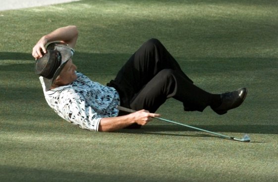Heartbreak: Greg Norman’s Masters misfortune is etched into folklore.