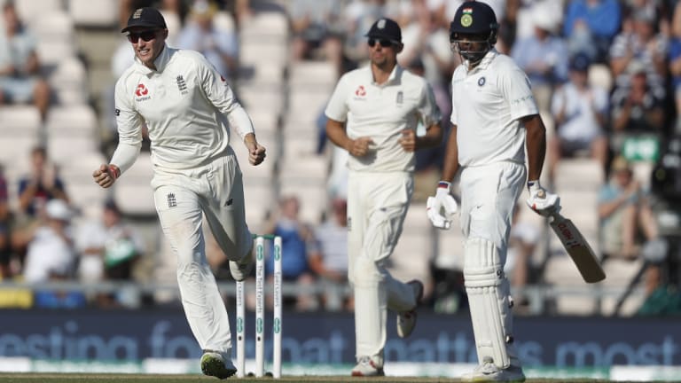 Victor: England captain Joe Root celebrates another wicket on the way to his most satisfying series victory as leader.