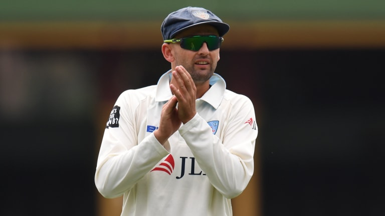 Key to victory: Nathan Lyon playing for New South Wales.