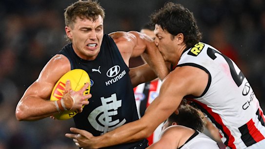 Patrick Cripps is one of the best at winning centre clearances.