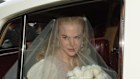 Nicole Kidman on her wedding day in Sydney.
