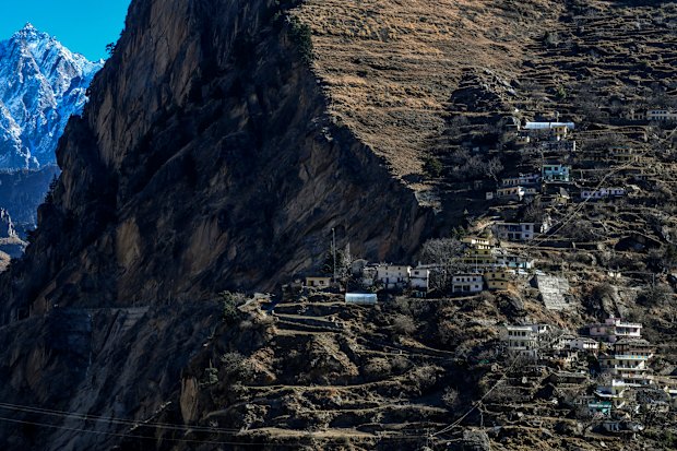 The mountain village of Raini in northern India’s Uttarakhand state.